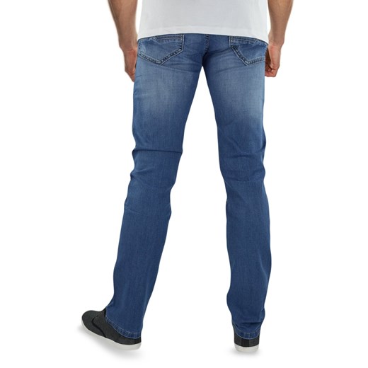 Jeansy męskie niebieskie bez wzorów 