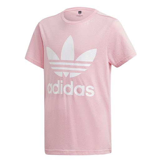 Bluzka dziewczęca różowa Adidas z krótkim rękawem na lato 