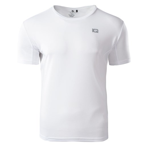 Biały t-shirt męski Iq z krótkimi rękawami 