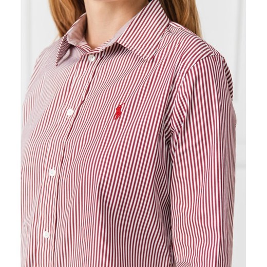 Koszula damska Polo Ralph Lauren z długimi rękawami w paski z kołnierzykiem 