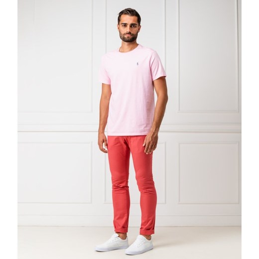 T-shirt męski Polo Ralph Lauren różowy z krótkimi rękawami 