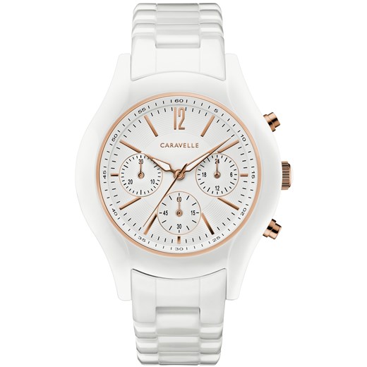 Biały zegarek Caravelle 