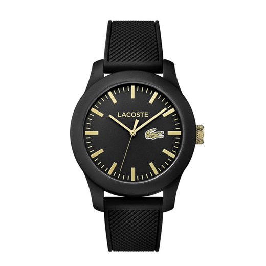 Czarny zegarek Lacoste analogowy 