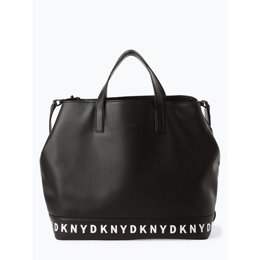 Shopper bag czarna Dkny bez dodatków do ręki elegancka 