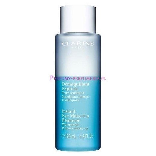 Clarins Instant Eye Make-Up Remover Waterproof 125ml W Płyn do demakijażu perfumy-perfumeria-pl niebieski cień do powiek