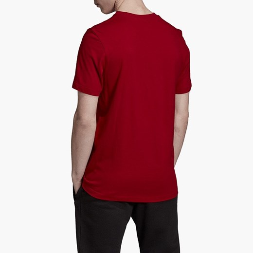 Czerwona koszulka sportowa Adidas Originals z napisami 