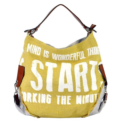 Shopper bag Lookat na ramię w stylu młodzieżowym duża bez dodatków 