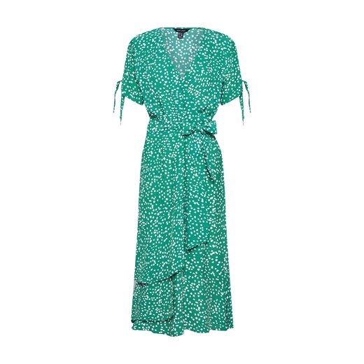 Sukienka New Look zielona midi z krótkim rękawem z tkaniny na co dzień 