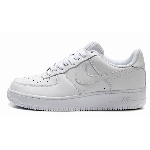 Buty sportowe męskie Nike air force białe z gumy 