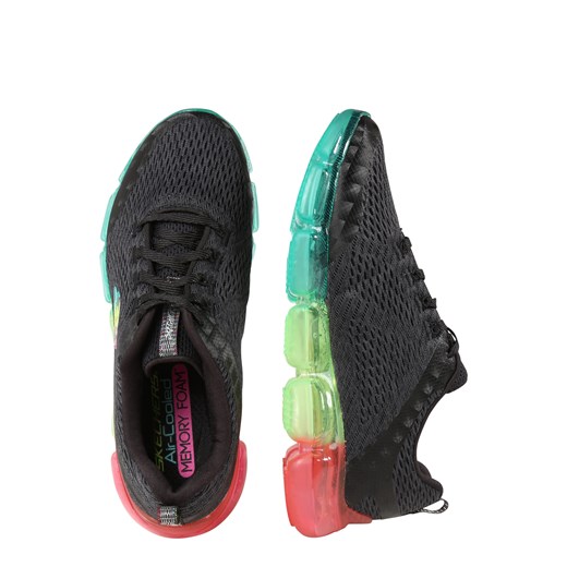 Buty sportowe damskie Skechers dla biegaczy w stylu młodzieżowym sznurowane płaskie 