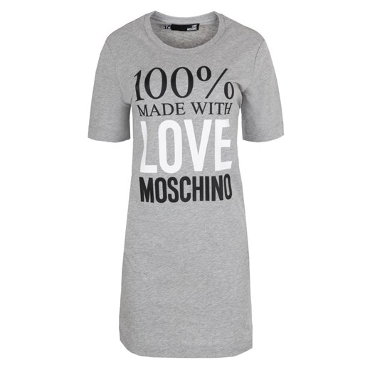 Sukienka Love Moschino mini z okrągłym dekoltem sportowa z krótkim rękawem 