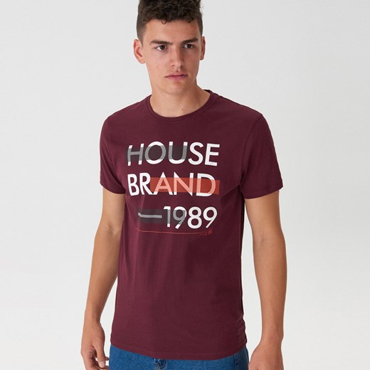 T-shirt męski House na jesień z krótkim rękawem 