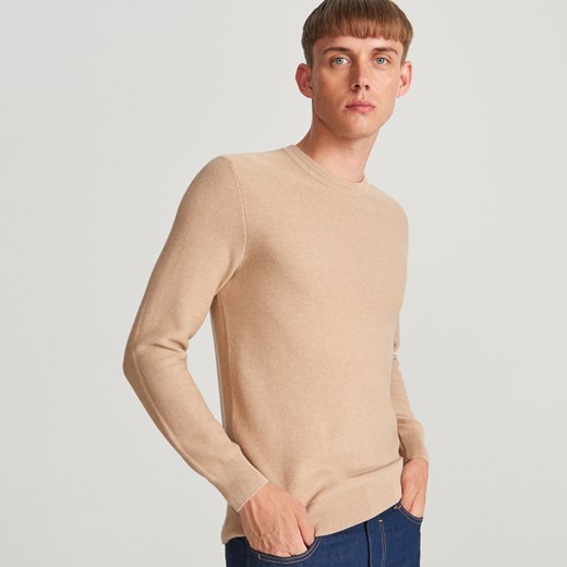 Reserved - Sweter z bawełny organicznej - Beżowy  Reserved M 