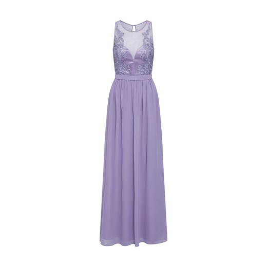 Vm Vera Mont sukienka elegancka fioletowa na bal rozkloszowana 
