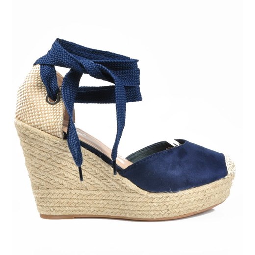 Espadryle damskie Bella Women na koturnie tkaninowe 