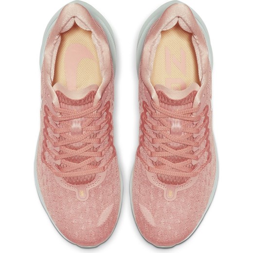 Buty sportowe damskie Nike do biegania zoom różowe sznurowane 