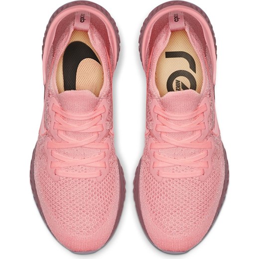 Buty sportowe damskie Nike dla biegaczy różowe gładkie 