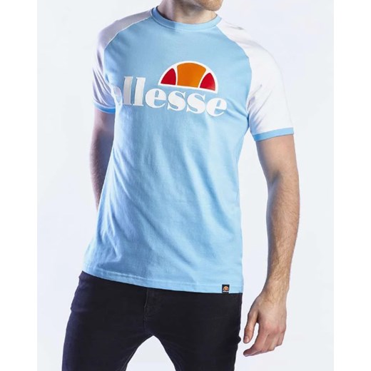 T-shirt męski niebieski Ellesse z krótkimi rękawami 