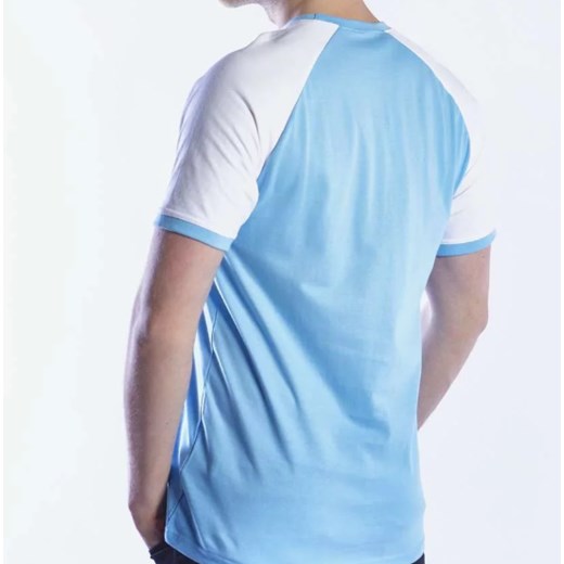 T-shirt męski niebieski Ellesse z krótkimi rękawami 