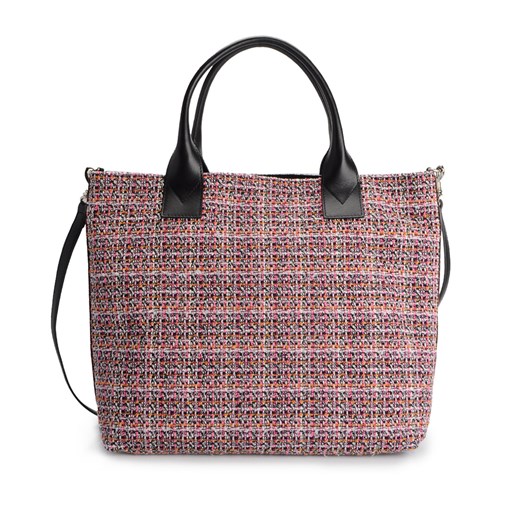Shopper bag Pinko Torebka "alborella" wielokolorowa duża z nadrukiem elegancka 