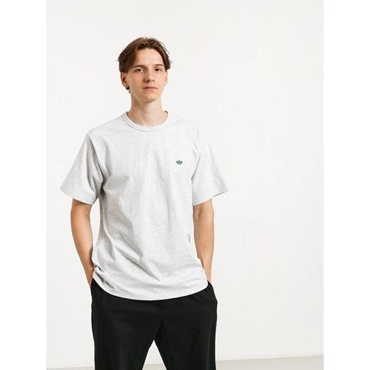 Koszulka sportowa Adidas gładka biała bawełniana 