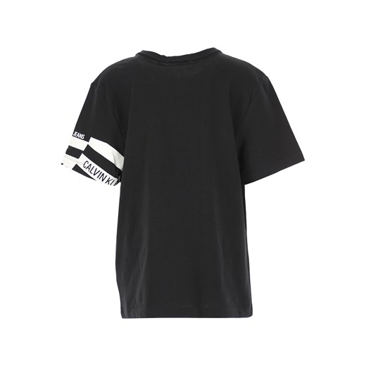 Calvin Klein Koszulka Dziecięca dla Chłopców Na Wyprzedaży, czarny, Bawełna, 2019, 10Y 12Y 16Y 6Y 8Y
