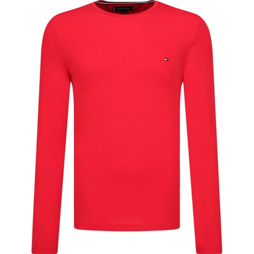Tommy Hilfiger t-shirt męski z długim rękawem czerwony casual 