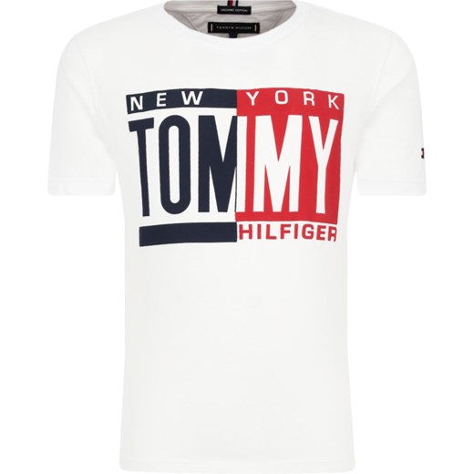 T-shirt chłopięce Tommy Hilfiger z krótkim rękawem w nadruki 