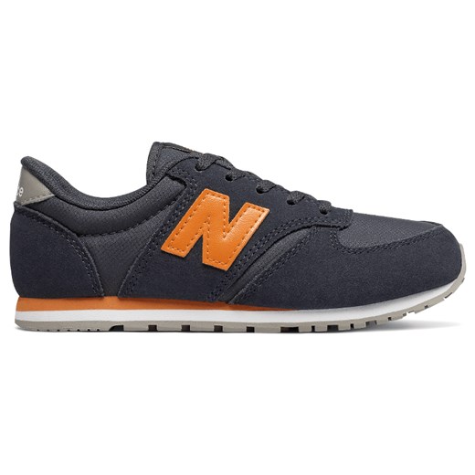 Granatowe buty sportowe dziecięce New Balance zamszowe 