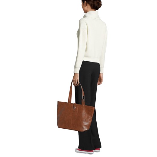 Shopper bag Esprit duża na ramię bez dodatków 