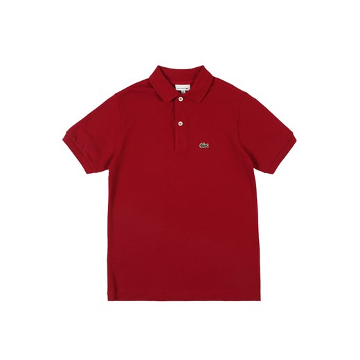 Lacoste t-shirt chłopięce czerwony z krótkimi rękawami 