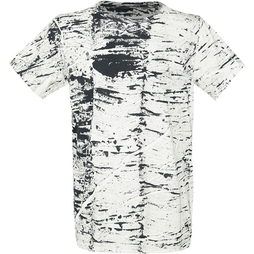 T-shirt męski Black Premium By Emp biały z krótkim rękawem 