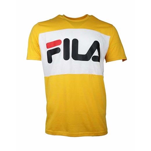 Koszulka sportowa żółta Fila z napisami 