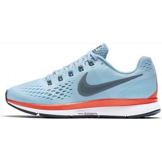 Buty sportowe męskie Nike zoom z gumy niebieskie wiązane 