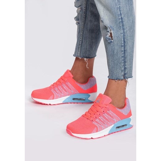 Buty sportowe damskie Renee do fitnessu różowe płaskie sznurowane 