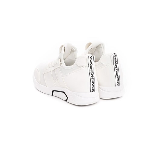 Buty sportowe damskie Born2be dla biegaczy białe sznurowane 