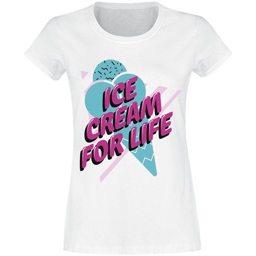 Stranger Things - Ice Cream Fore Life - T-Shirt - Kobiety - biały Stranger Things   EMP