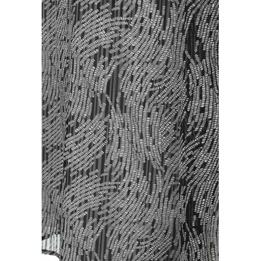Bluzka damska Femestage szara w abstrakcyjnym wzorze z okrągłym dekoltem 