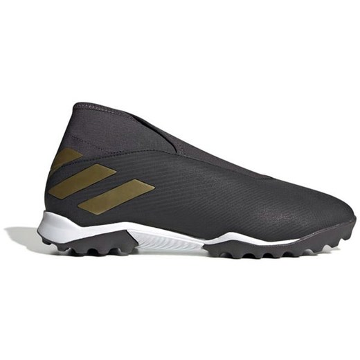 Czarne buty sportowe męskie Adidas nemeziz z tworzywa sztucznego bez zapięcia 