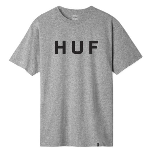 T-shirt męski Huf z napisami z krótkim rękawem na wiosnę 