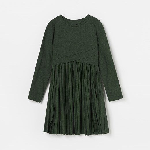 Reserved - Dzianinowa sukienka - Zielony  Reserved 134 