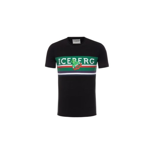 T-shirt męski Iceberg z krótkimi rękawami młodzieżowy 