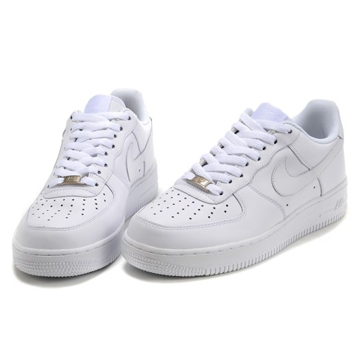 Buty sportowe męskie białe Nike air force z gumy 