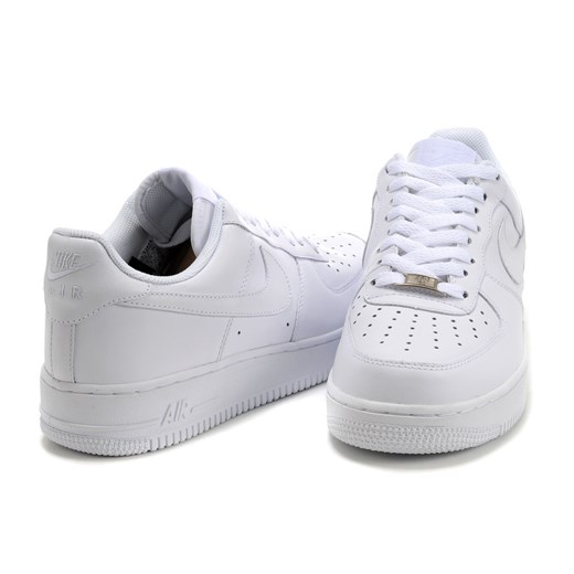 Buty sportowe męskie Nike air force białe na wiosnę sznurowane 