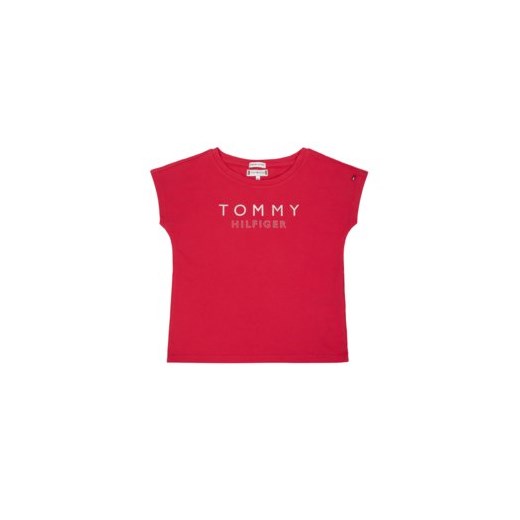 Bluzka dziewczęca czerwona Tommy Hilfiger 