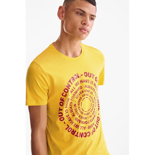 T-shirt męski Clockhouse z krótkimi rękawami w stylu młodzieżowym 