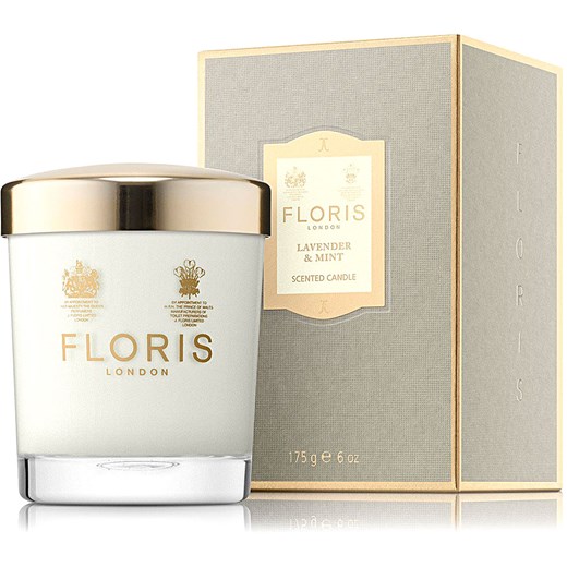 Floris London Perfumy dla Kobiet, Lavender & Mint - Scented Candle - 175 Gr, 2019, 175 gr