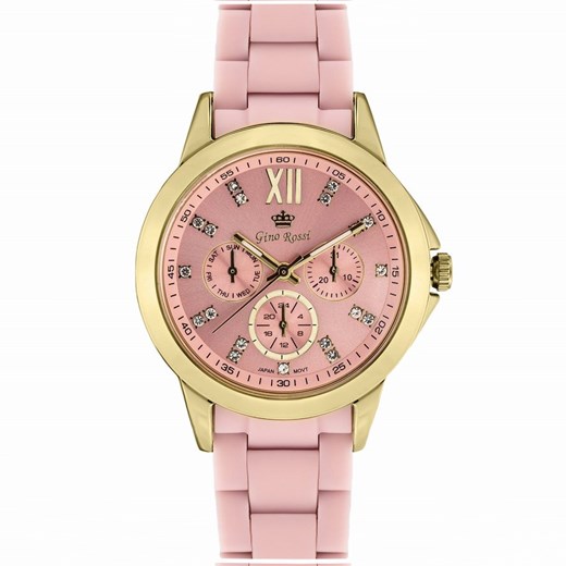 Zegarek damski Gino Rossi BIRRIA różowy złoty