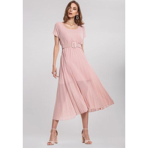 Różowa Sukienka Mindful Renee  S/M Renee odzież