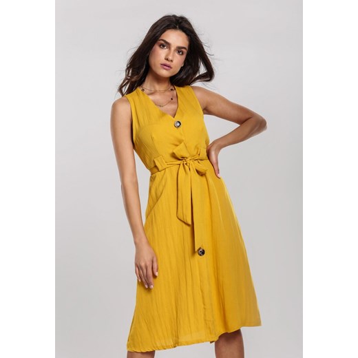 Żółta Sukienka Veryvaluable  Renee S/M Renee odzież